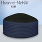 misri and turkish style prayer namaz topi in blue and black