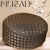 Musab Hard Koofi Cap - Premium Embroidered Islamic Prayer Cap