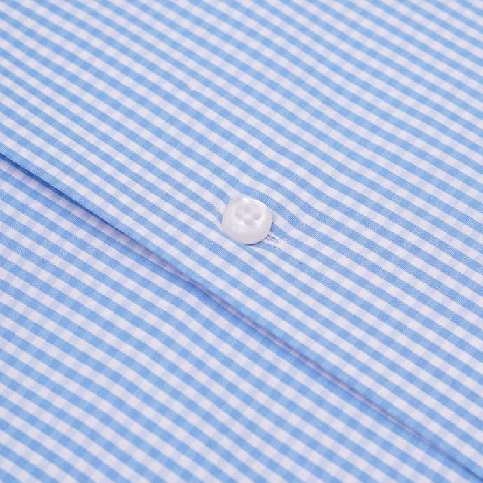 Executive Light Blue Micro Check Formal Shirt