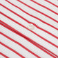 White and Red Vertical Stripes Semi Formal Shirt