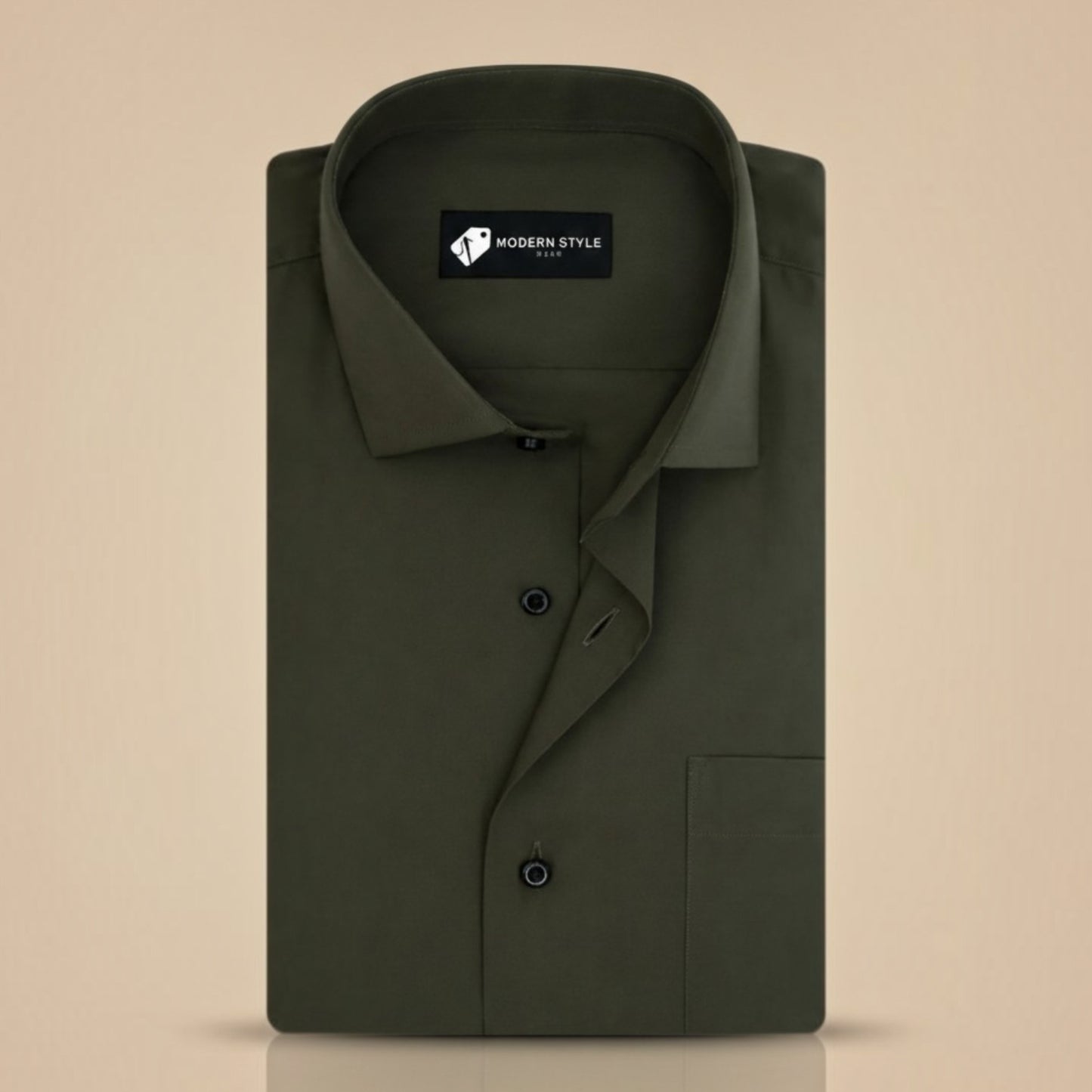 Aspen Seaweed Green Formal Shirt for Men
