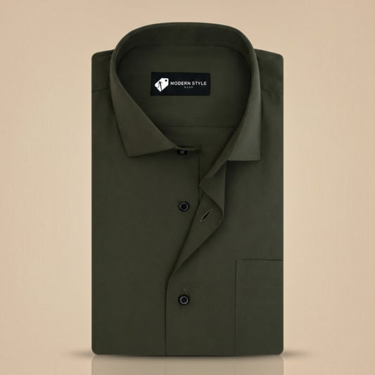 Aspen Seaweed Green Formal Shirt for Men
