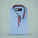 French Skyline Fusion Formal Shirt for Men