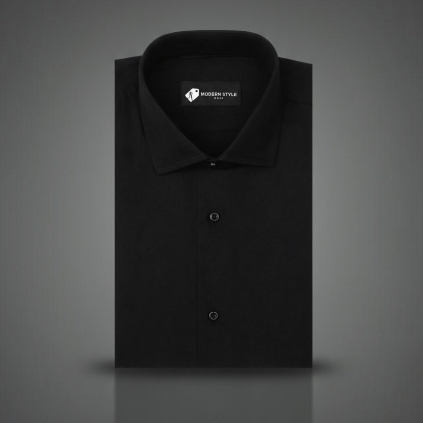 Men's Premium Black Solid Formal Shirt