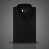Men's Premium Black Solid Formal Shirt