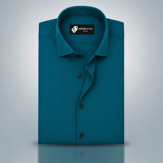 Emerald Teal Green Formal Shirt for Men