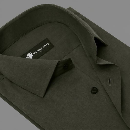 Aspen Seaweed Green Formal Shirt for Men