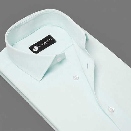 Iced Aqua Mint Formal Shirt for Men