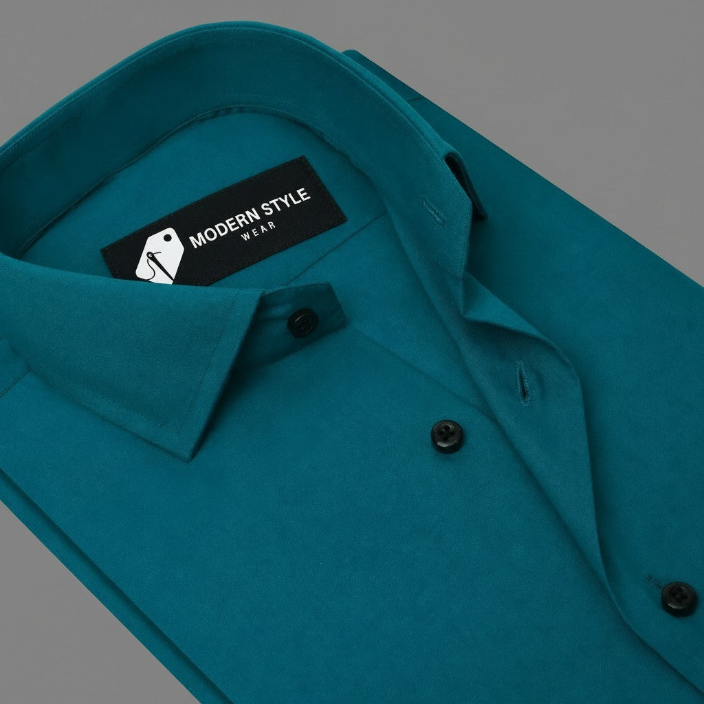 Emerald Teal Green Formal Shirt for Men