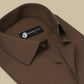 Mocha Truffle Brown Formal Shirt for Men
