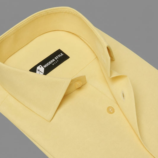 Stanley Slight Yellow Formal Shirt for Men