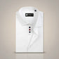White Formal Shirt for Men with Red and Navy Placket