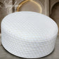 Sagheer Kufi Premium Polyester Cotton Islamic Prayer Cap White