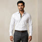 White French Contrast Formal Shirt for Men