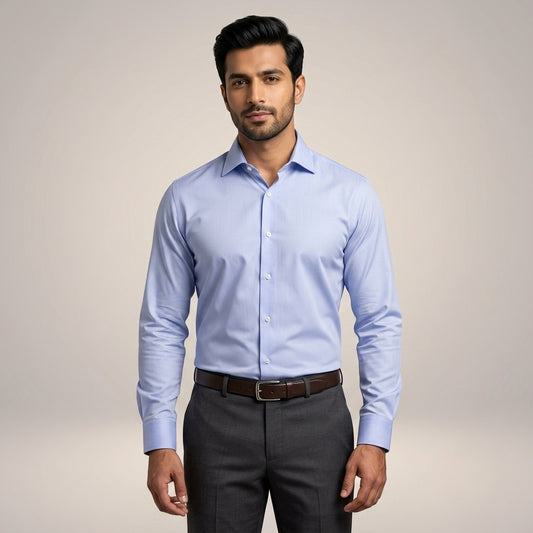 Ice Blue Formal Shirt for Men