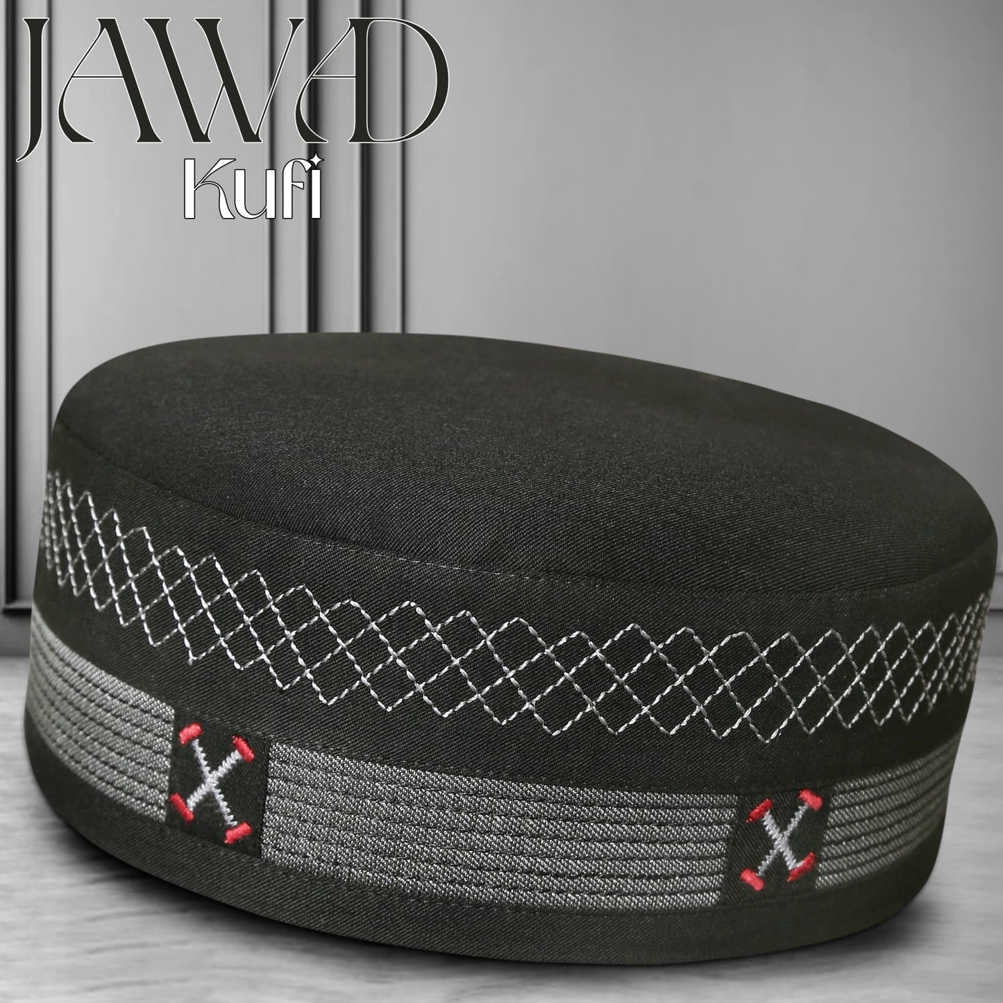 jawad Muslim Prayer Kufi for Men - Premium Islamic Salah Cap | Soft & Comfortable Daily Namaz Topi