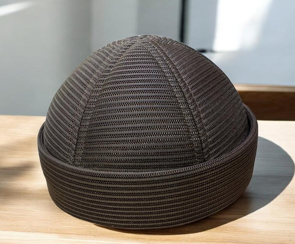 Muslim Brimless Mesh Prayer Koofi Hat For Mens