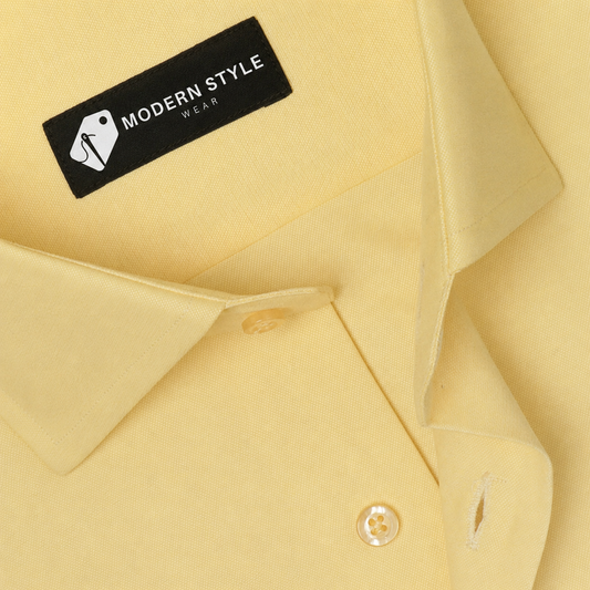 Stanley Slight Yellow Formal Shirt for Men