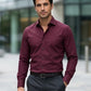 Deep Maroon Premium Formal Shirt for Men