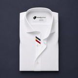 White Premium Contrast Formal Shirt