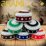 Men’s Premium Muslim Shami Cap SH-0010 – Islamic Traditional Imama Prayer Koofi Turkish Imam Style Modestile