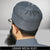 Classic Gray Brimless Kufi Cap for Men Perfect for Ramadan, Eid and Religious Gatherings
