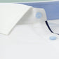White Contrast Collar Formal Shirt for Men